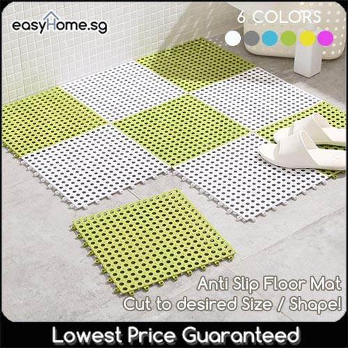 Easyhome Anti Slip Floor Mat Interlocking PVC Bathroom Toilet