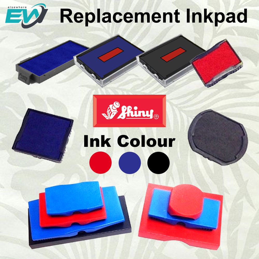  Shiny Replacement Pad S-854-7 Blue Ink : Office Products