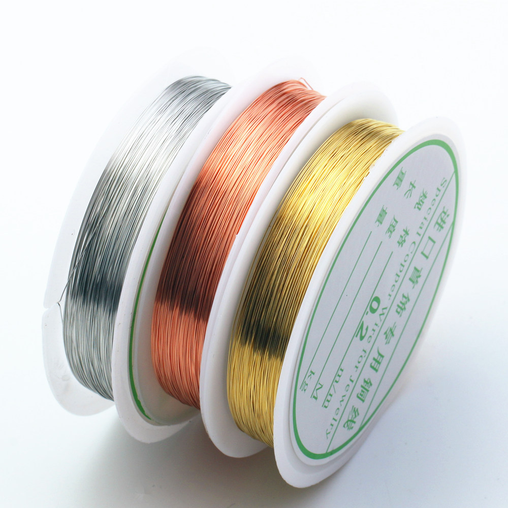 1 Roll Copper Wire Diameter 0.2 1.0mm DIY Handmade Jewelry Copper