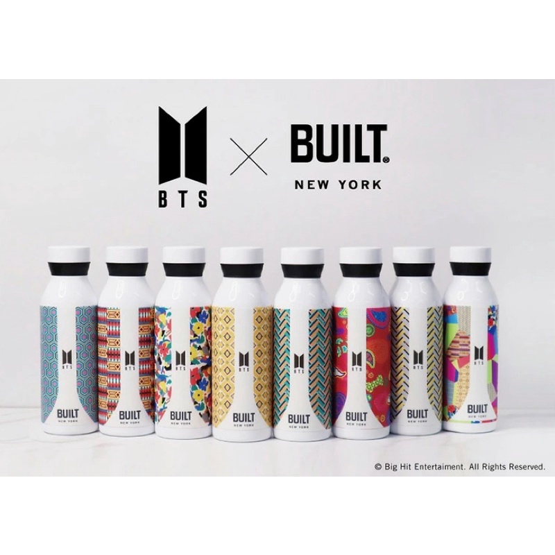 BTS X BUILT NY stainless bottle 532ml Gongcha Shopee Singapore