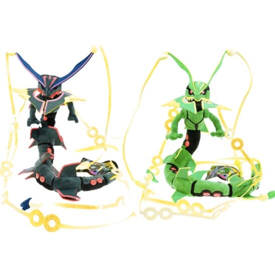 Pokemon Plush Mega Rayquaza Shiny Rayquaza Stuffed Toy Kawaii Cartoon  Plushies Doll Best Halloween Gift for Kids Girls