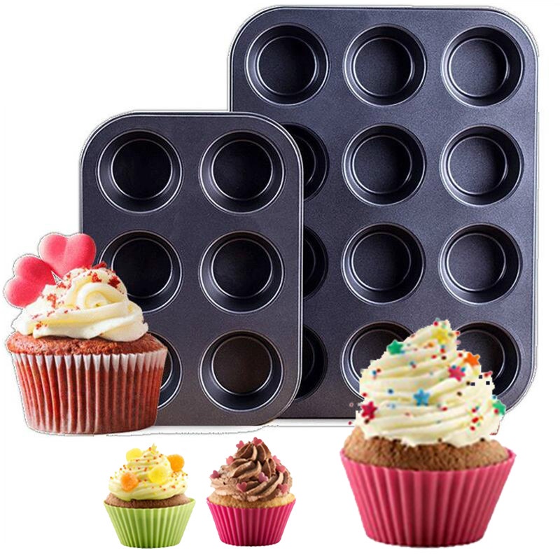 6 HOLES NON-STICK STAINLESS STEEL MUFFIN CAKE BAKING PAN COOKIES