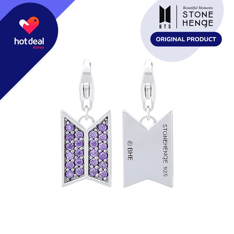 Hotdeal Korea [STONEHENgE] OFFICIAL BTS Charm x STONEHENGE, silver jewelry,  Korean accesories, BTS merchandise