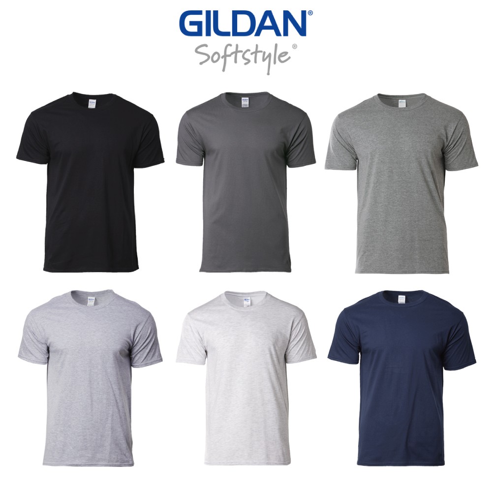 Gildan black crew on sale neck