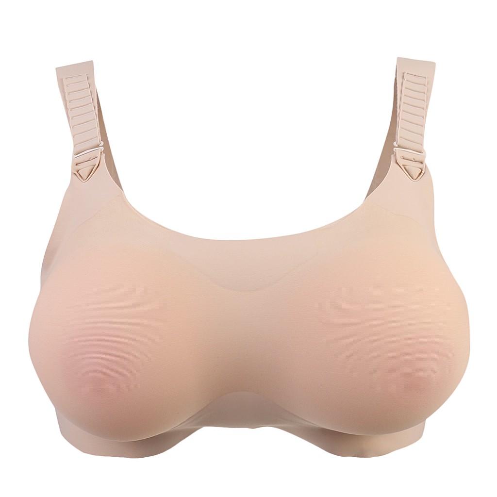 Bra+Insert Silicone Breast Forms Seamless Pocket Padded Mastectomy