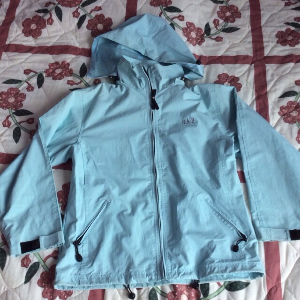 Preloved Unisex Baby Blue Gap Waterproof Windbreaker Jacket