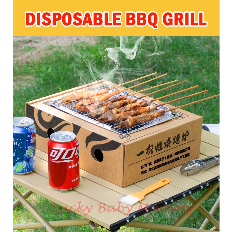 Disposable BBQ GRILL 30pcs charcoal Instant BBQ Pit Disposable Eco