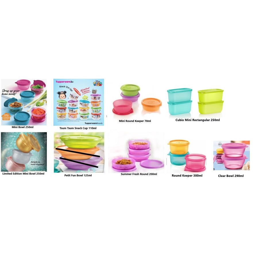 Tupperware Disney Snack Cups, 125ml, Set of 4 