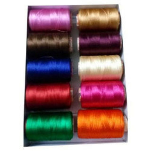 Double Bell Silk Thread for Embroidery - 1pc Color Shade No.227 - Aari &  Embroidery Materials Online shop