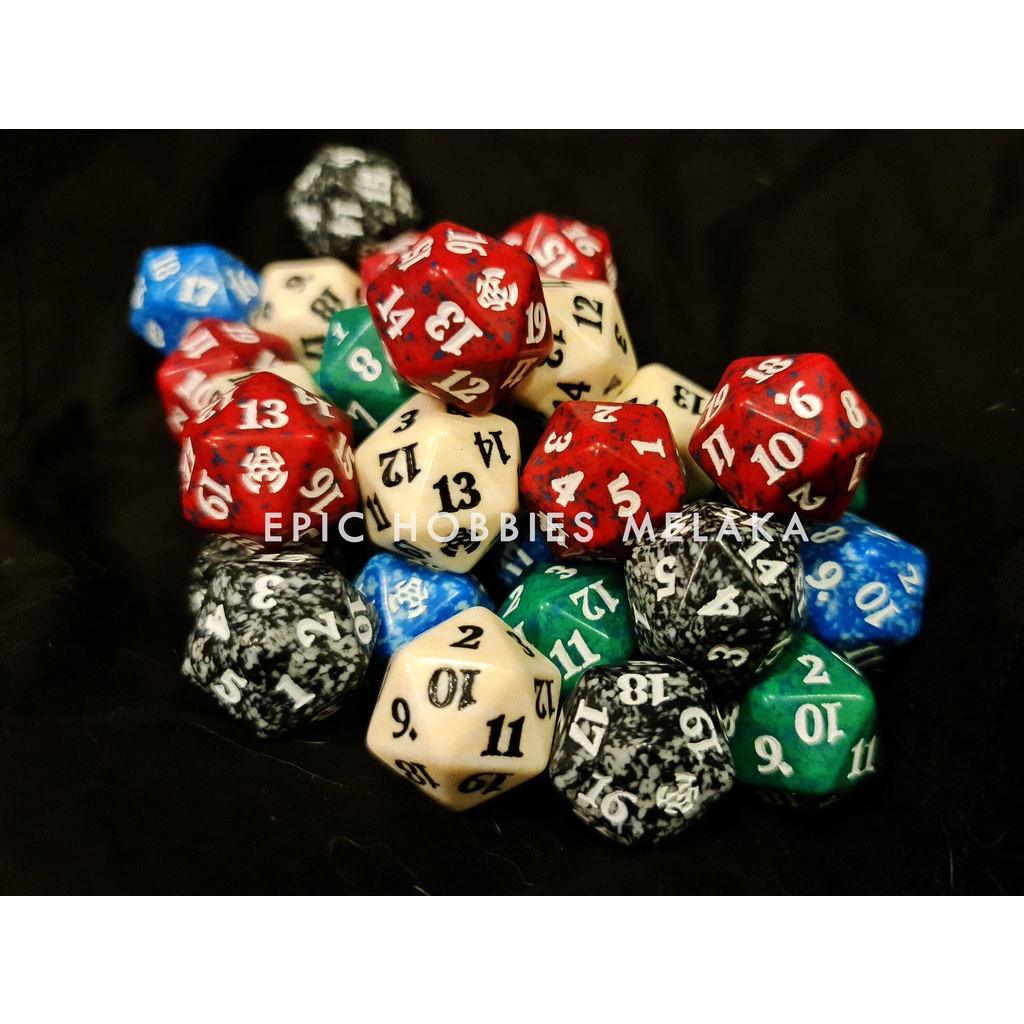 20-Sided Shards of Alara GOLD RARE, retailer Conflux Spindown Life Counter Dice RARE