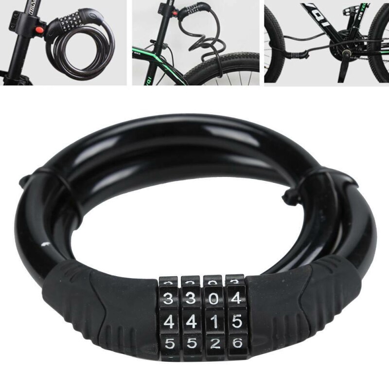 1Pc Bicycle Anti Theft Motorcycle Three Digit Password Combination