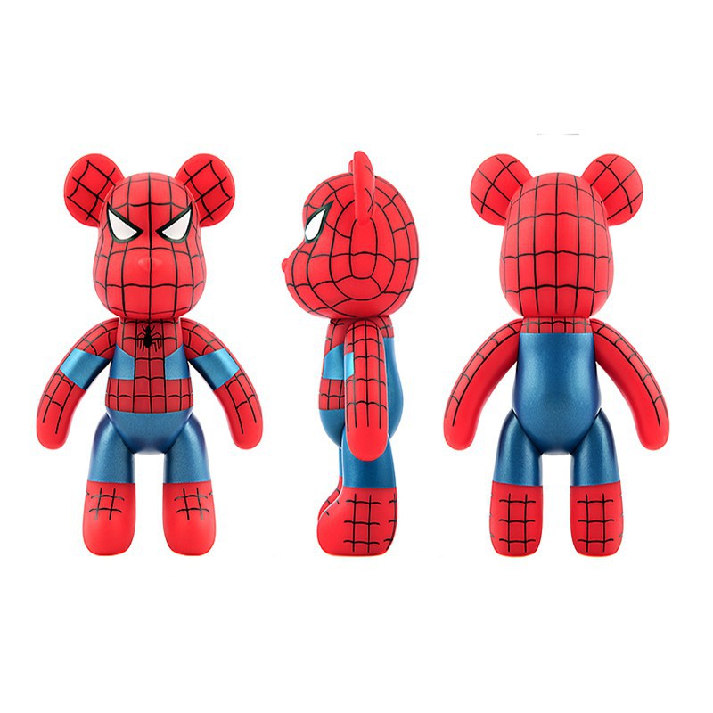 Creative 25CM POPOBE Bearbrick Spiderman Mario Deadpool Darth Vader Action  Figure Ornaments Toy | Shopee Singapore