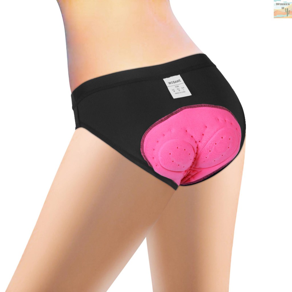 Women Bike Underwear 3D Gel Padded Bicycle Briefs MTB Cycling