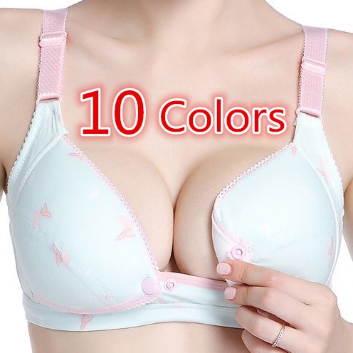 Nursing Bras Plus Size Solid Color Wirefree Maternity Women Postpartum  Breastfeeding Underwear M-4XL 