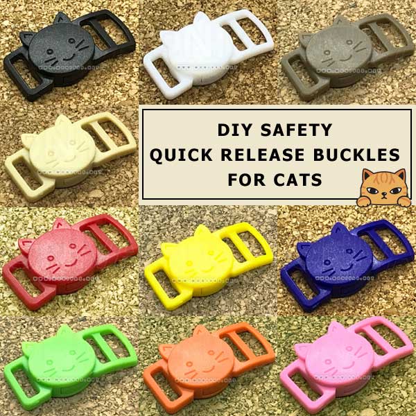 Colourful Breakaway Quick Safety Release Cat Collar Buckle DIY