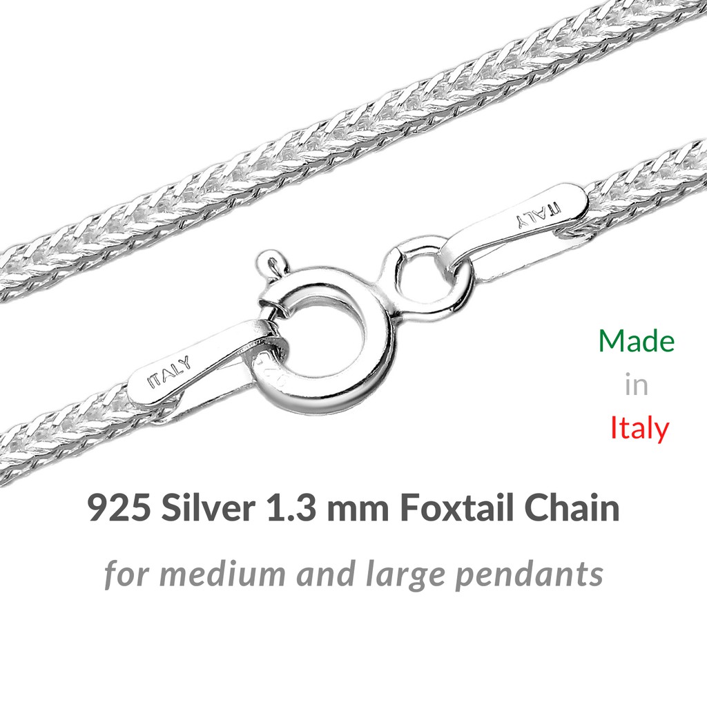 925 Sterling Silver Chain,necklace Chain for Women and Men,chain for  Pendant,cable Rolo Box Singapore Snake Foxtail and Cable With Balls 