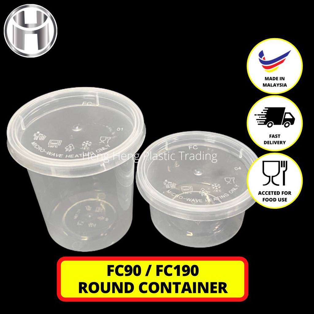 100ml Round Container with Lid MTP Packaging