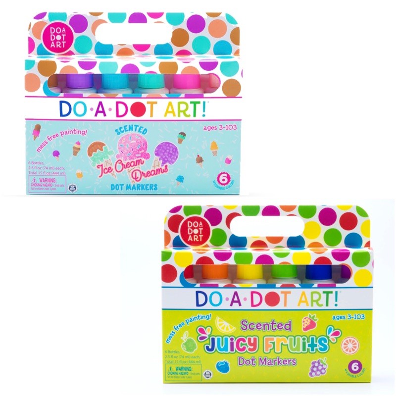Do-A-Dot Art Ice Cream Scented Markers, 6 pack - The Fun Company