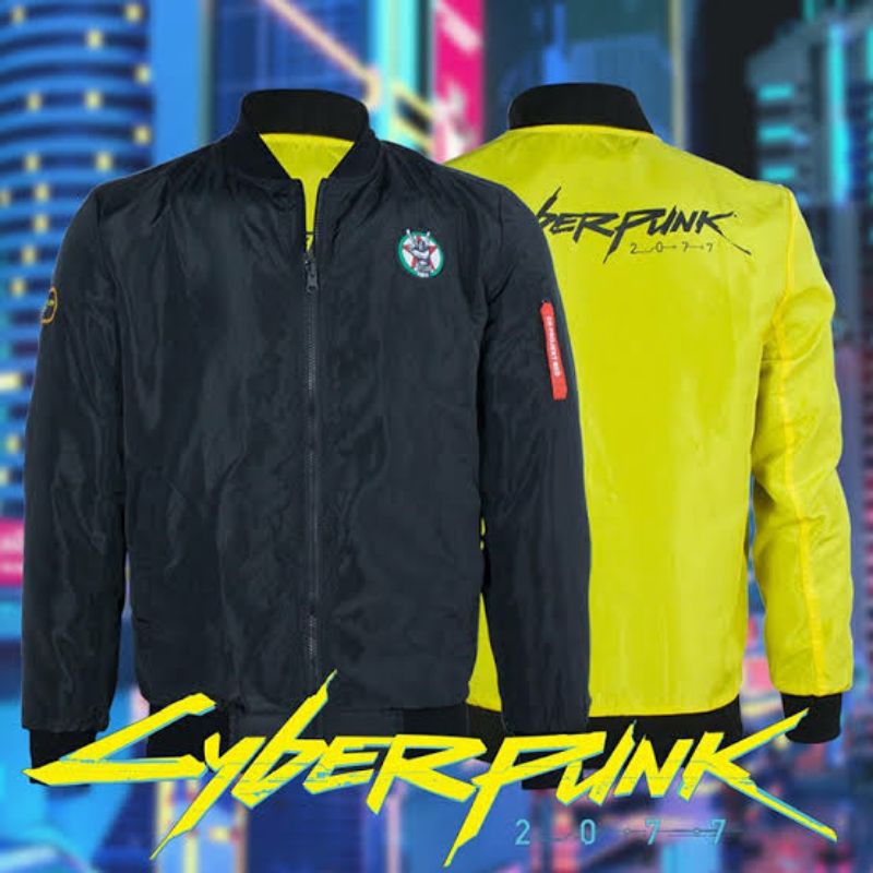 Cyberpunk 2077 BOMBER ARMY JACKET | Shopee Singapore