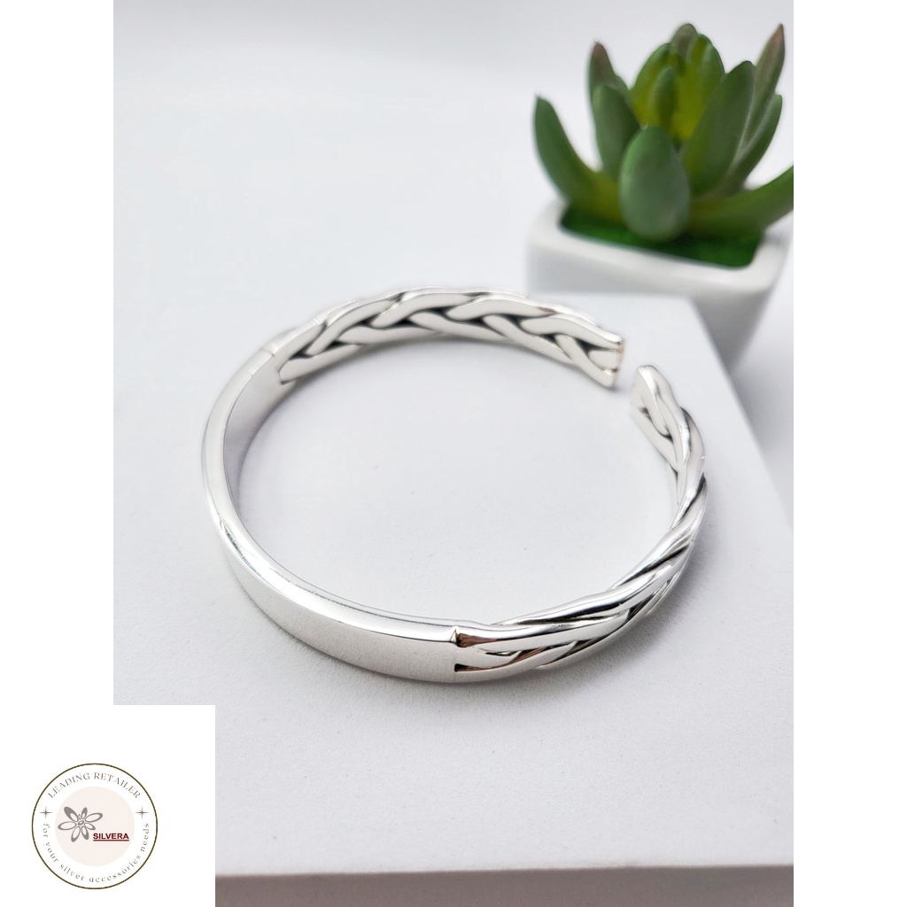 Mens heavy sterling hot sale silver bracelets