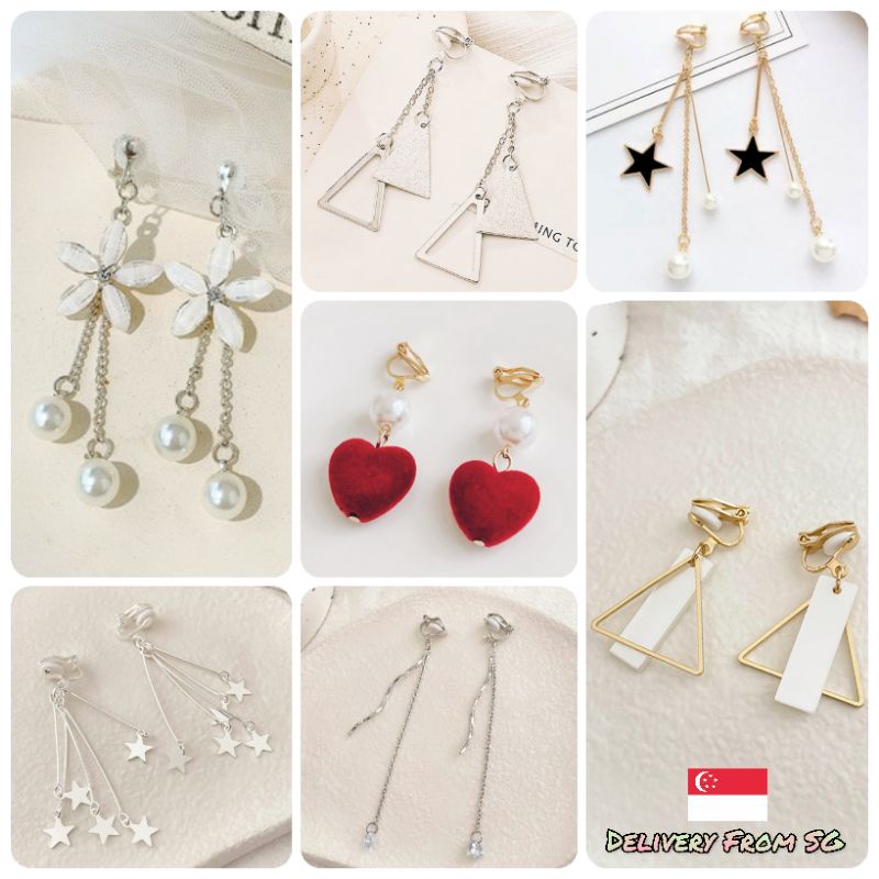 Classy clip hot sale on earrings