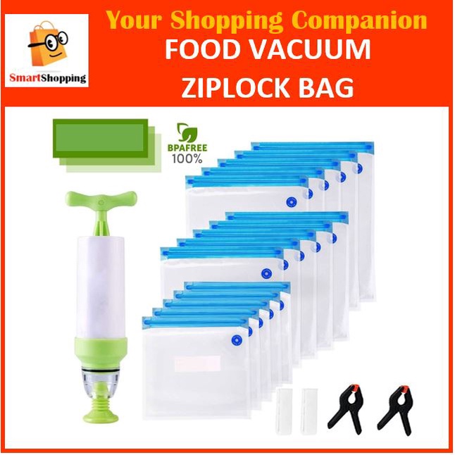  Sous Vide Bags, 42 PCS Electric Food Vacuum Sealer Set for Anova,  Joule Cookers -30 PCS Reusable Storage Sealer Bags,5 Clips & 5 Sealing  Clips, Rechargeable: Home & Kitchen
