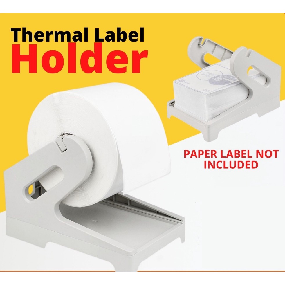 2 in 1 Thermal Label Holder Stand for Label Stack / Label Roll