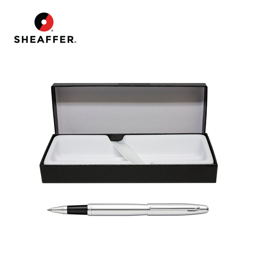 Sheaffer 100 Medium Point Fountain Pen, Black/Chrome (9313-0M)