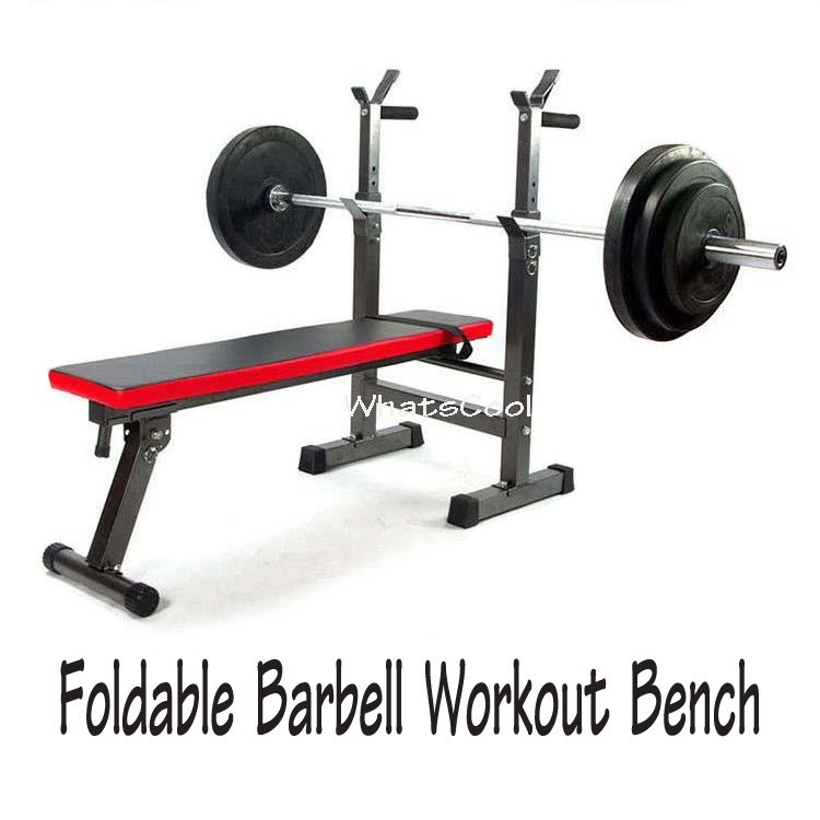 Foldable Barbell Workout Bench Shopee Singapore