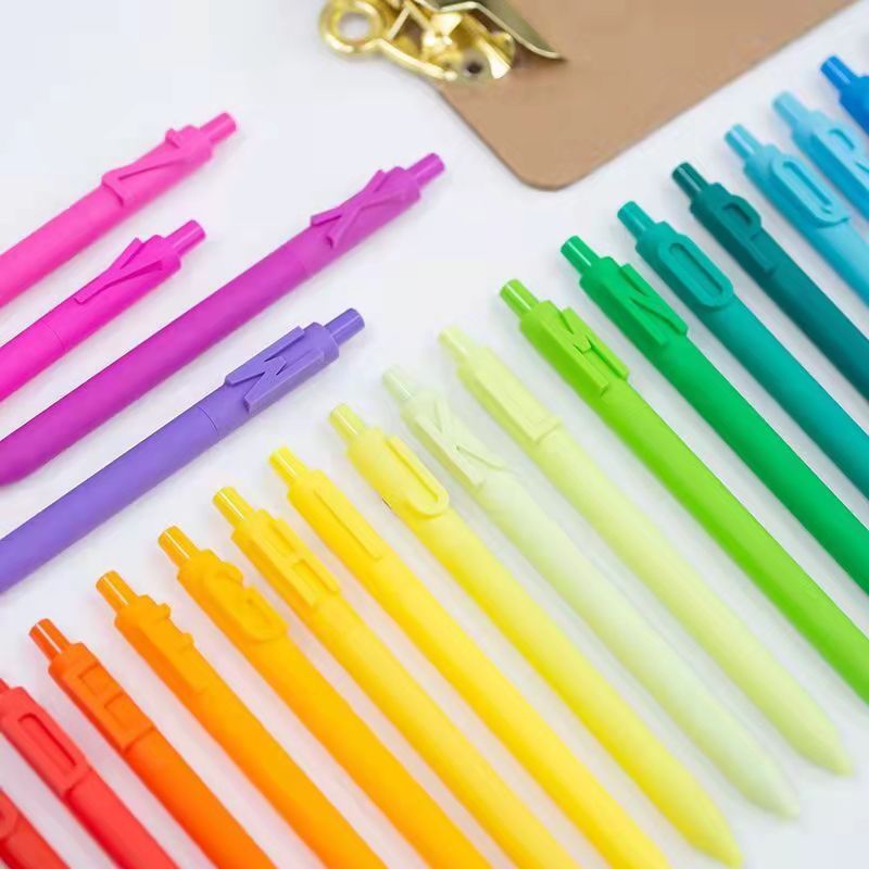 Retractable Gel Pens Fine Point 0.5mm Assorted Color Gel Marker For E 635