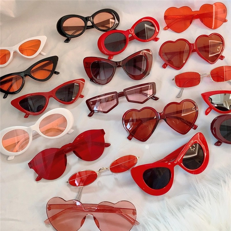 Aesthetic red glasses sale