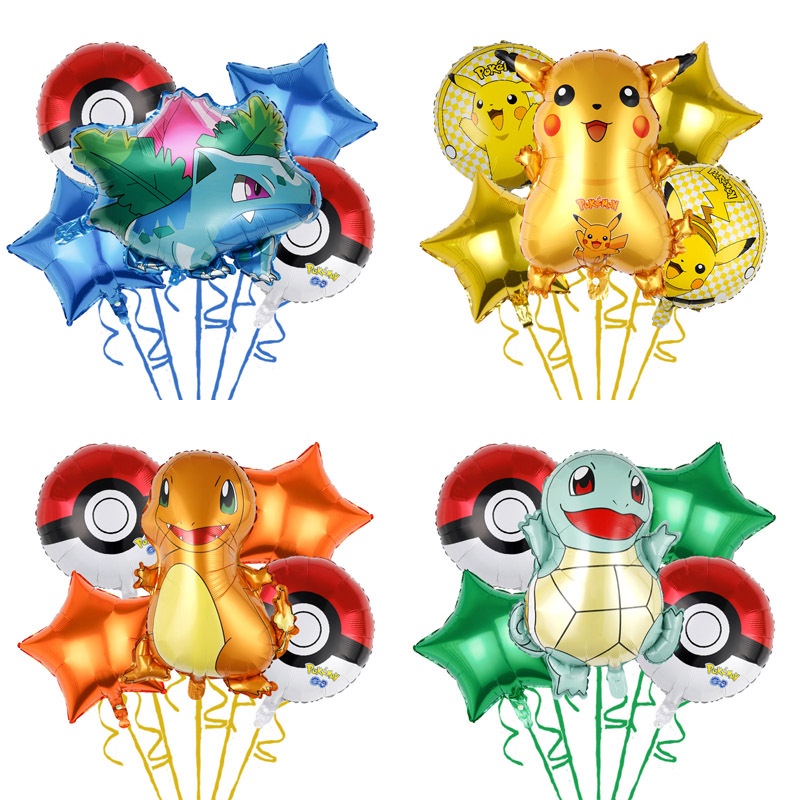 Pokemon Birthday Party Supplies Pikachu Party Decorations Foil