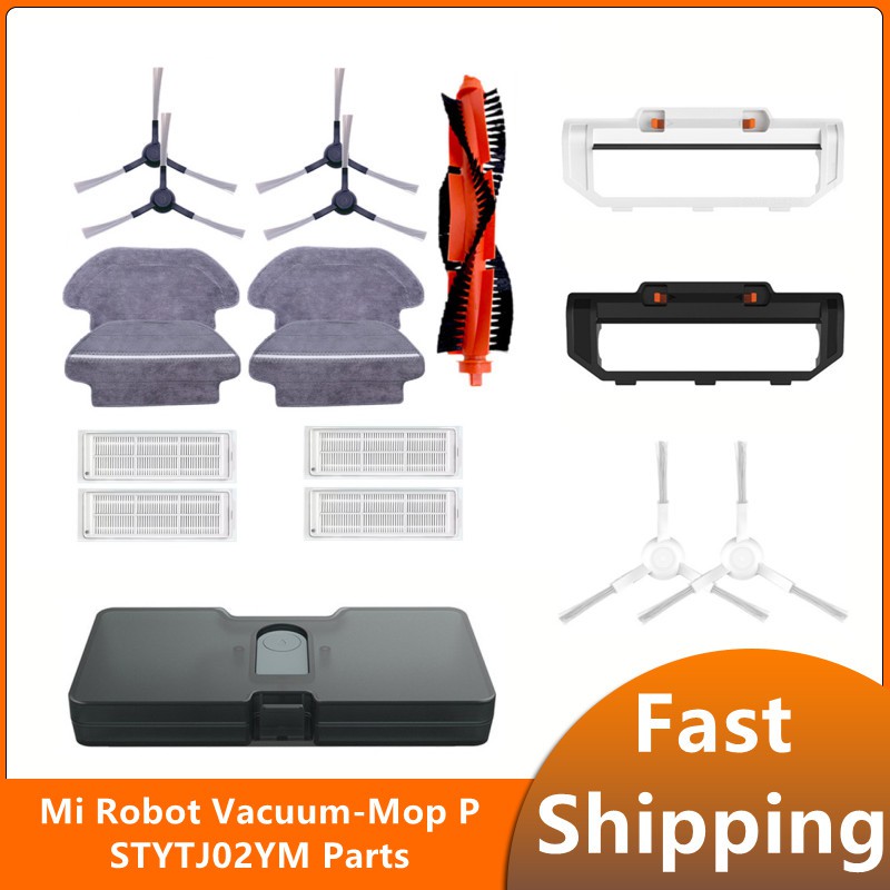 Xiaomi Mi Robot Vacuum-Mop P/ STYTJ02YM Accessories Parts Main & Side  Brushes Wet Mopping Cloth Hepa Filter Water Tank Dustbin