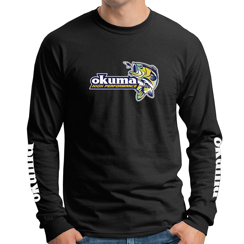 Okuma Fishing SuperSport Memancing Round Neck Long Sleeve T-Shirt