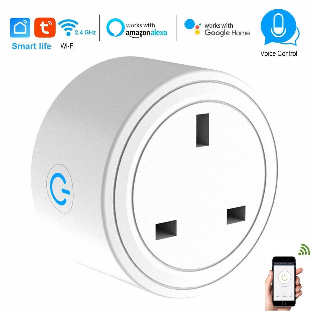 Alexa Google WiFi Smart Plug 16A Multiple Power Socket Power Statistics WiFi  Remote Control AC 100~240V IEC Standard White - China Smart Socket Plug UK, WiFi  Smart Plug UK