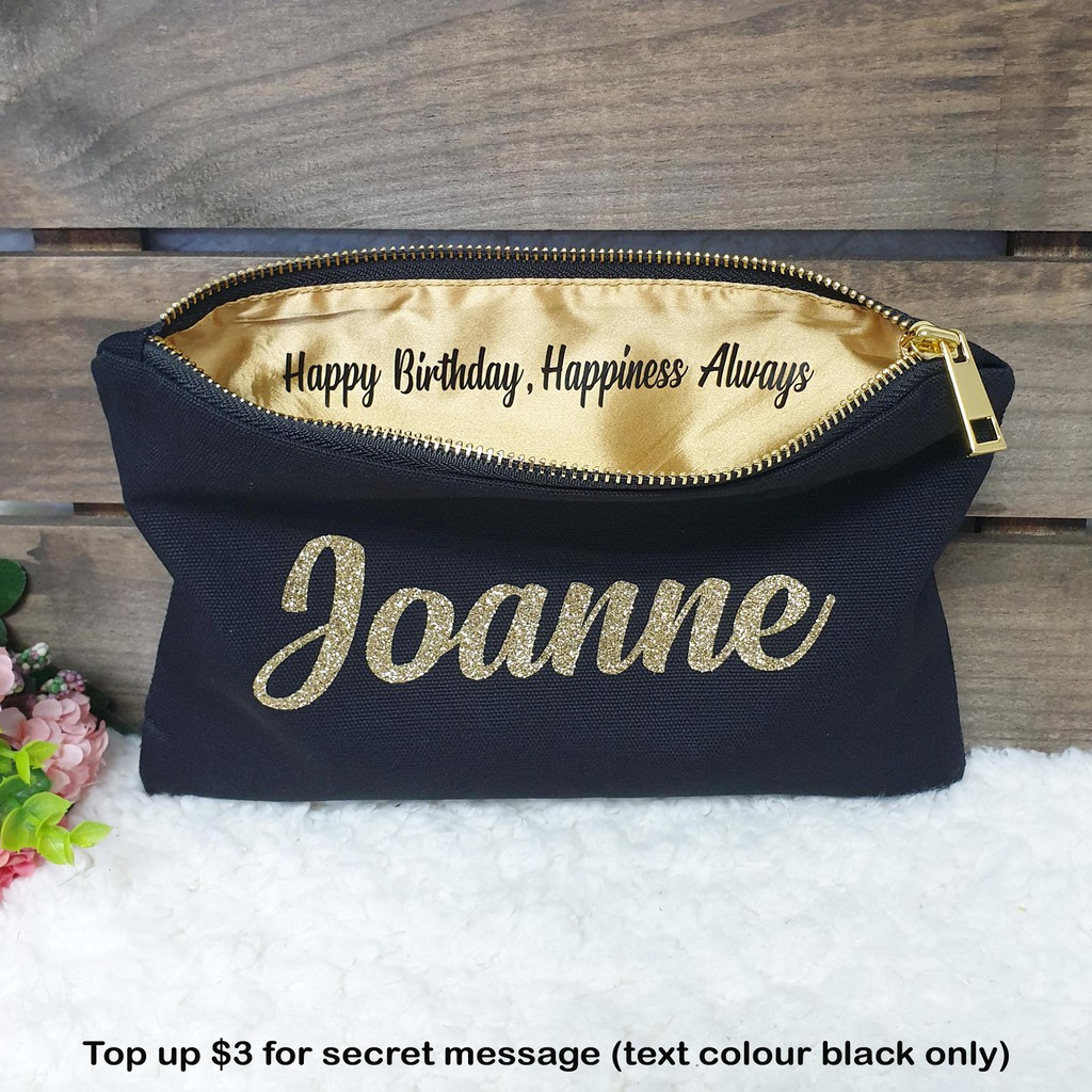 Personalised Canvas Coin Pouch