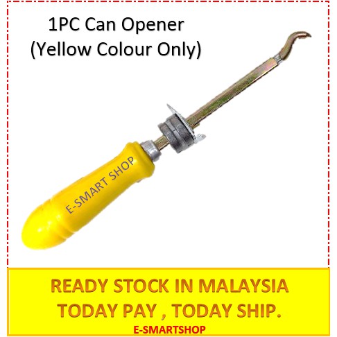 Classic Yellow Handle Can Tin And Bottle Opener / Pembuka tin Pemegang  Kuning CO181/CO182 [Maju Jaya]