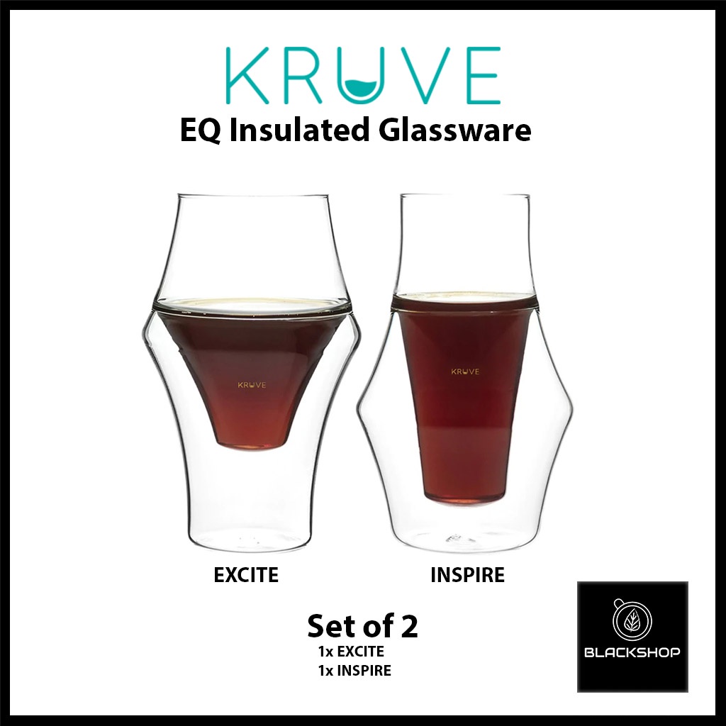  KRUVE - Excite & Inspire, Coffee Glasses, Clear