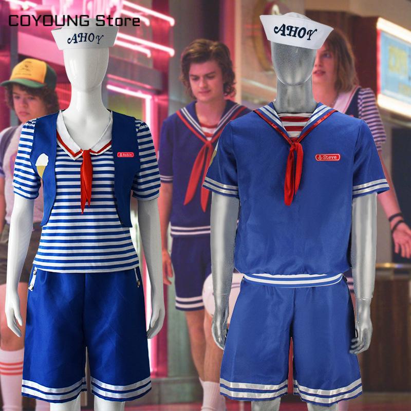 T-shirt Stranger Things Scoops Ahoy Robin Cosplay Costume Unisex - Anime  Hoodie Shop