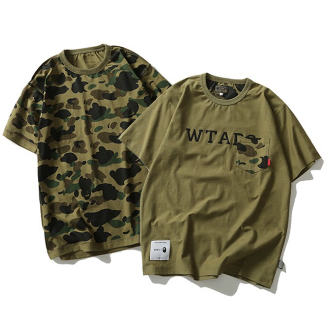 Hot TopsBape X WTAPS Cooperative Reversible Camouflage T-shirt