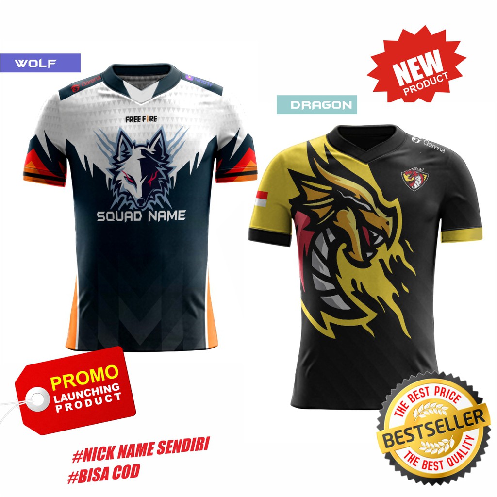 Free fire best sale football jersey