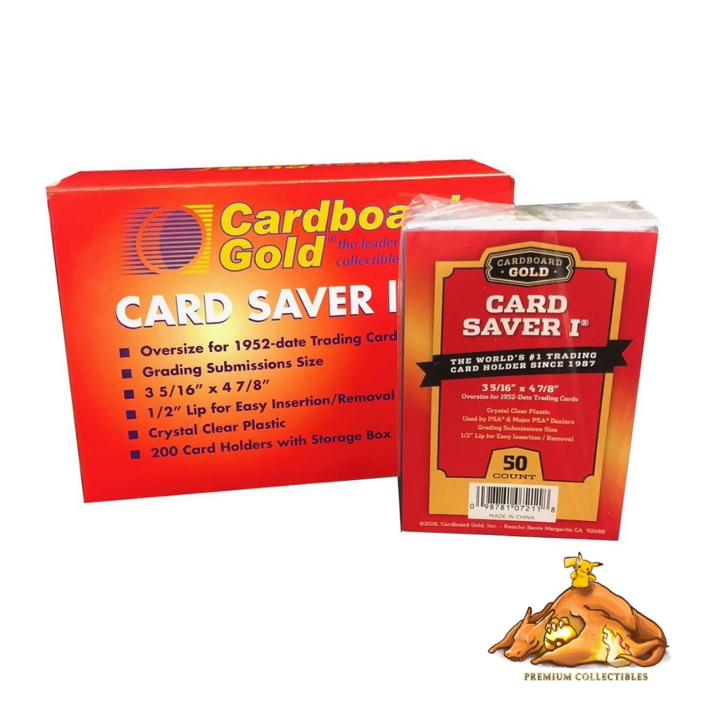 Cardboard Gold Card Saver II - 50 Count!