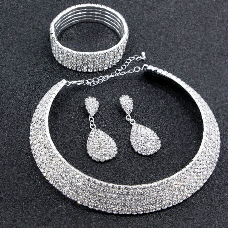 Choker necklace sale and earring set