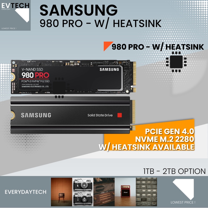 980 PRO w/ Heatsink PCIe® 4.0 NVMe™ SSD 2TB