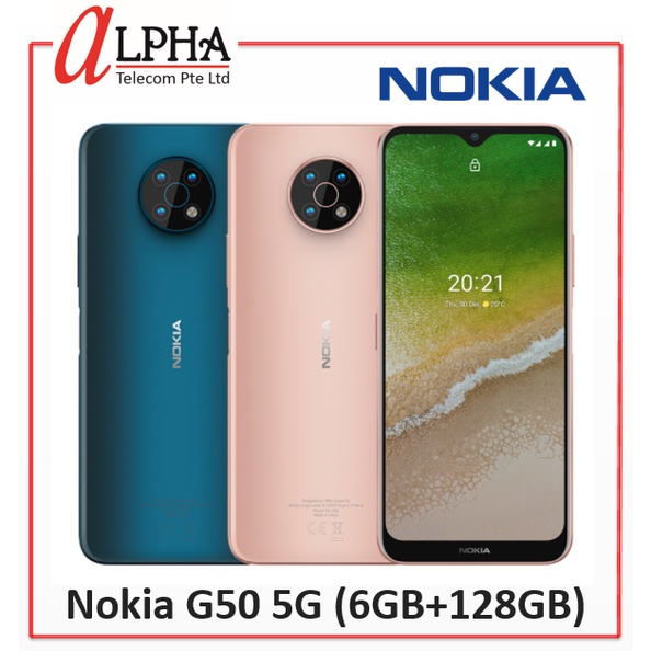 Nokia G50 5G | Android 11 | Unlocked Smartphone | US Version | 4/128GB |  6.82-Inch Screen | 48MP Triple Camera | Ocean Blue