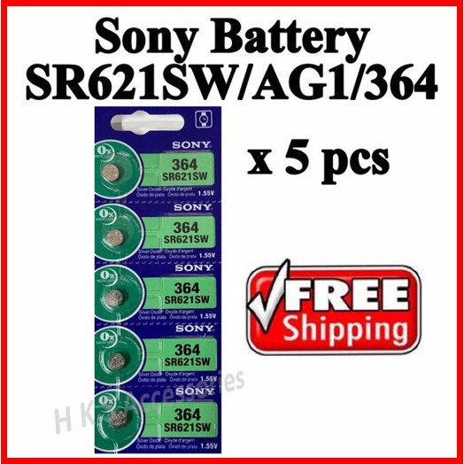 Renata 364 Battery (SR621SW) Silver Oxide 1.55V (1PC)