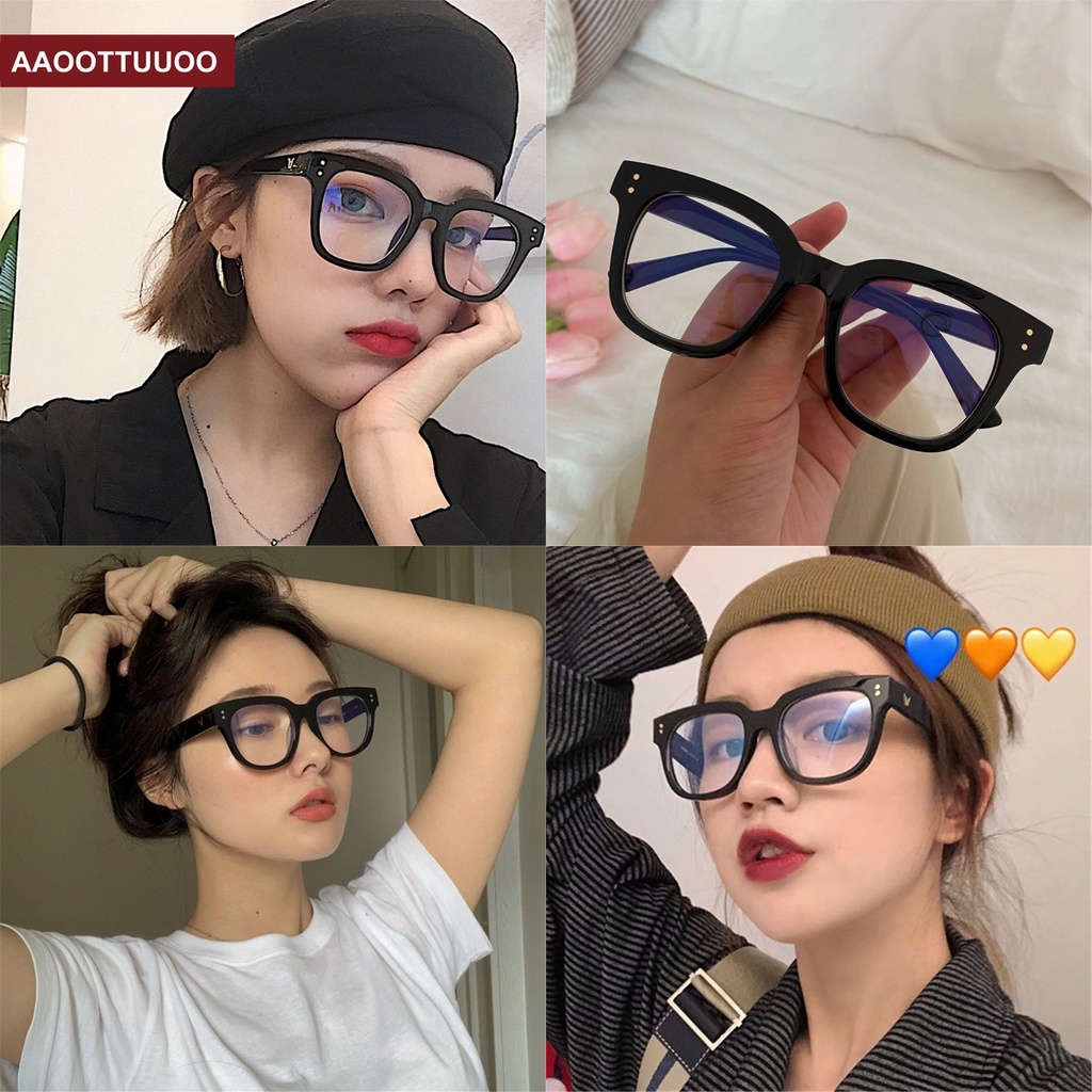 Retro black frame glasses online