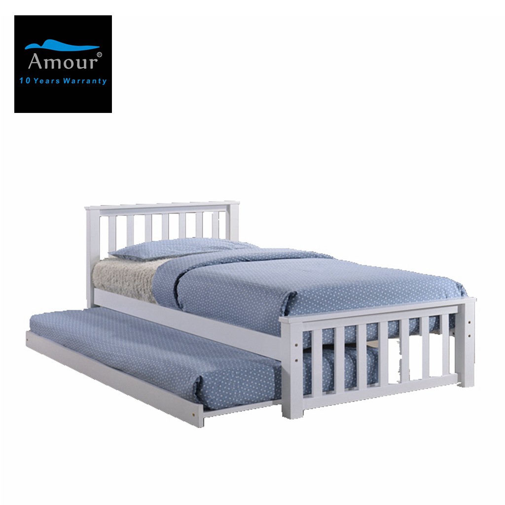 Super single bed with deals pull out bed