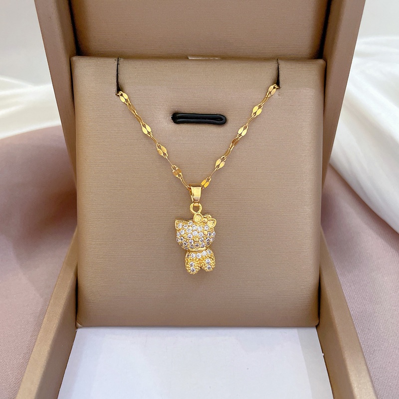 Gold hot sale cat jewelry