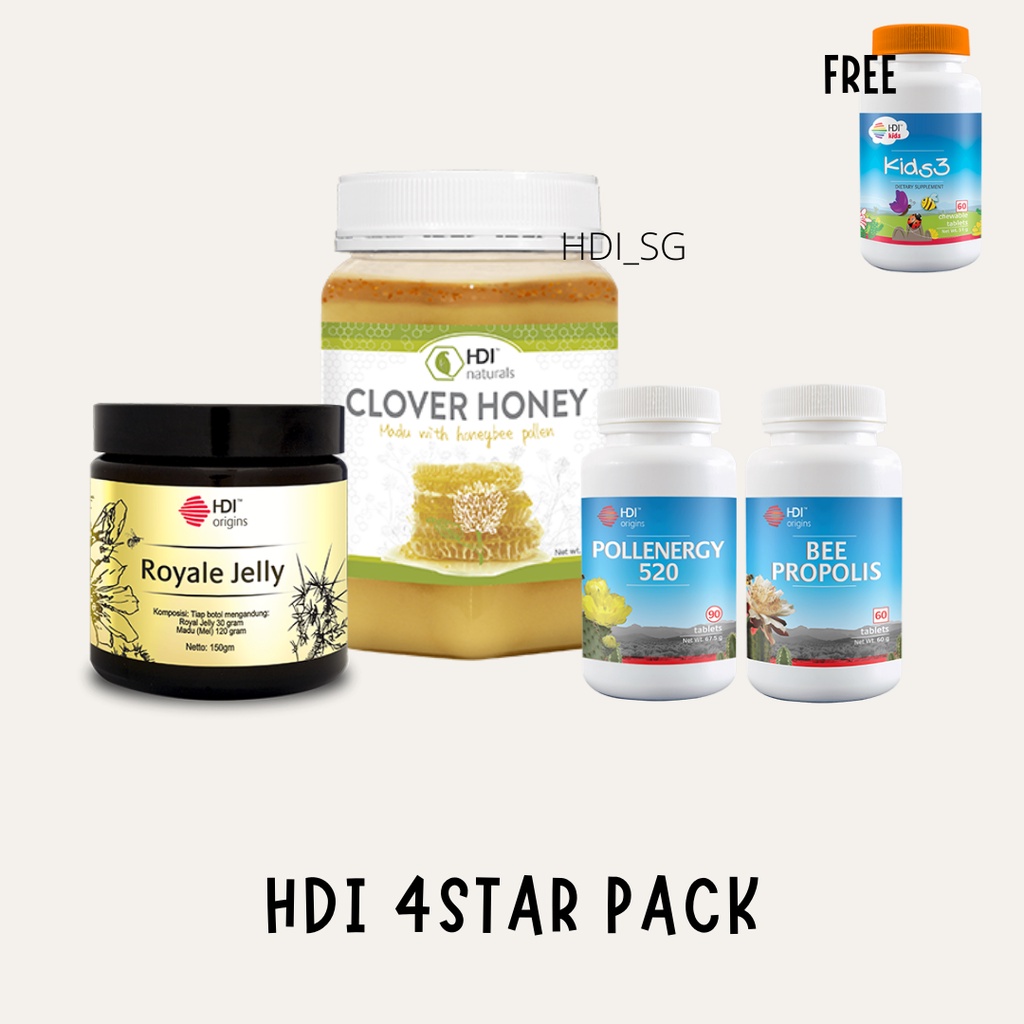 HDI Four Star EASI Starter Clover Honey Pollenergy 520 Bee